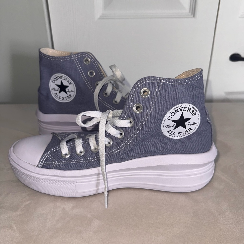 Converse All Star Move Platform Hi Sneakers (Color: Thunder Daze)